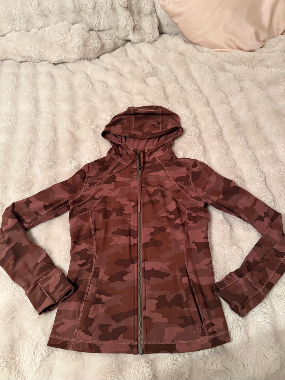 Lululemon hooded define jacket pink Camo